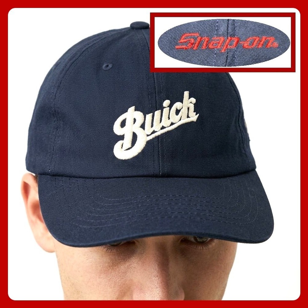Buick Snap-on Tools Baseball Cap Hat Navy Blue Embroidered Strapback Adjustable